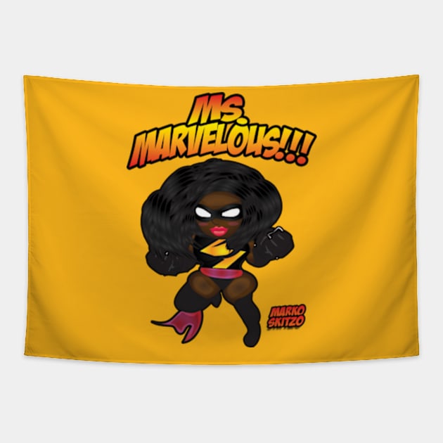 Marko Skitzo X Ms. Marvelous Tapestry by MarkoSkitzo