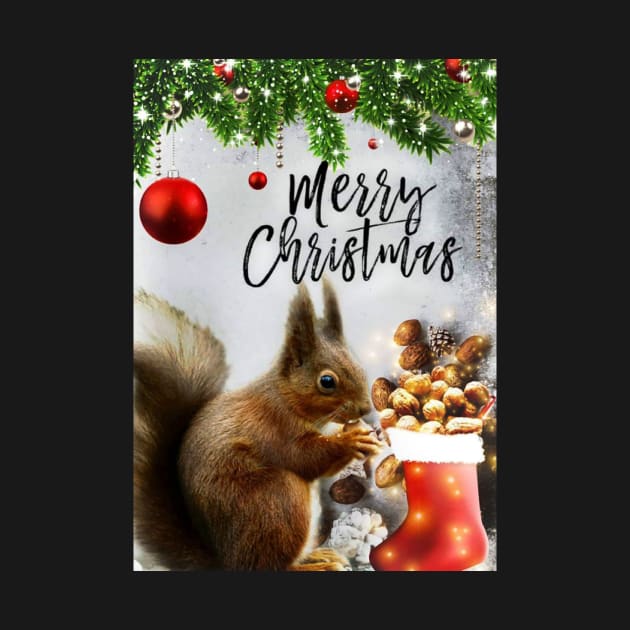 Official Campus Squirrel Report Christmas Squirrel! Merry Christmas Squirrel. by Edgot