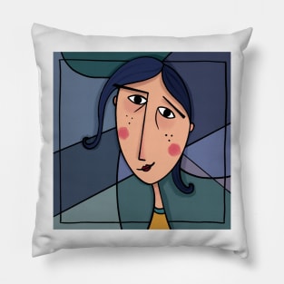 Abstract face Pillow