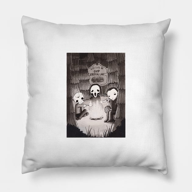 Mask Enthousiast Club Pillow by Marcies Art Place