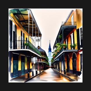 Memories of New Orleans - Bourbon Street T-Shirt