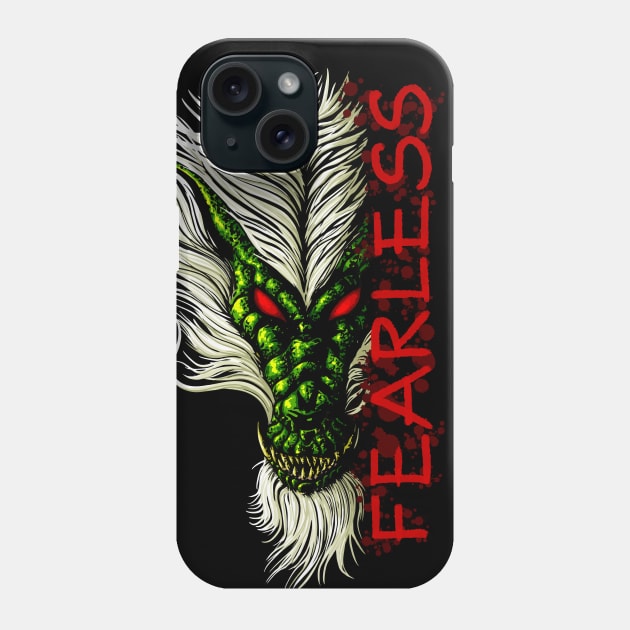 Fearless Chinese Dragon - Ancient Warrior Phone Case by undersideland