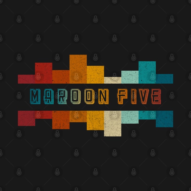 Maroon Five Vintage Distressed by MBAH MASEM