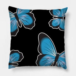 Colorful Butterfly , Cute Light Butterflies Gift Idea Pillow