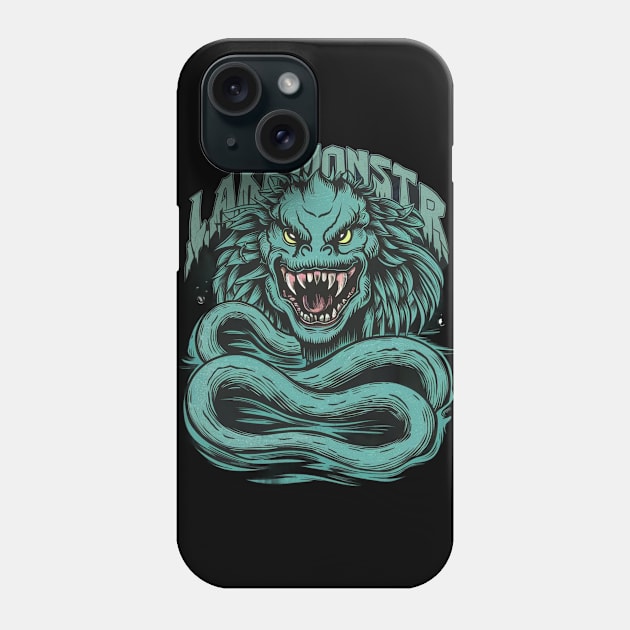 Mythical mysterious lake monster Phone Case by Spaceboyishere