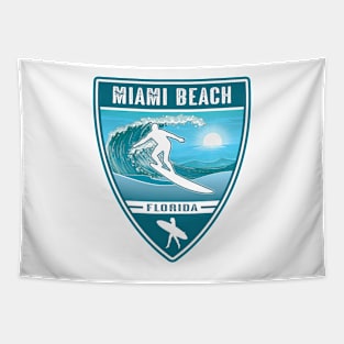 Surf Miami Beach Florida Tapestry