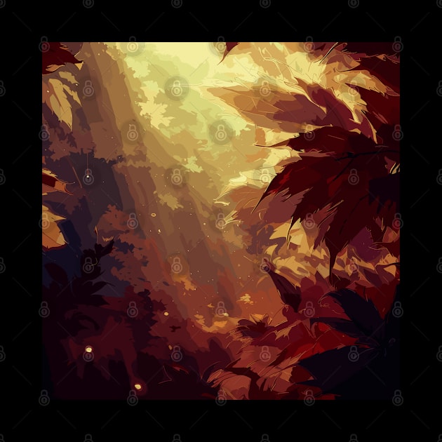 Autumn forest pattern by TomFrontierArt