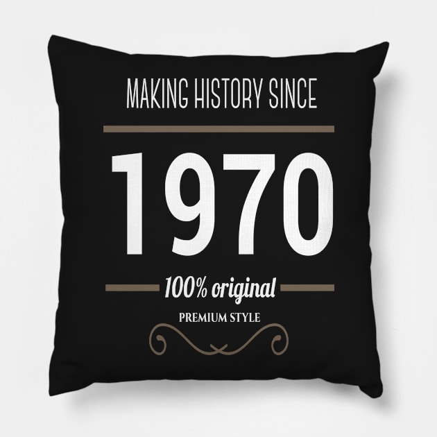 FAther (2) Making History  since 1970 Pillow by HoangNgoc