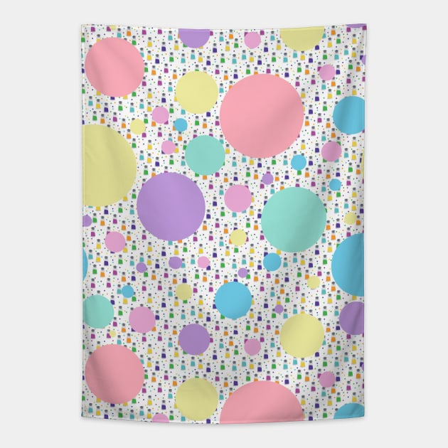 Happy Bubbles Tapestry by HenriYoki