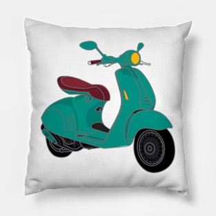 vespa motorcylce Pillow