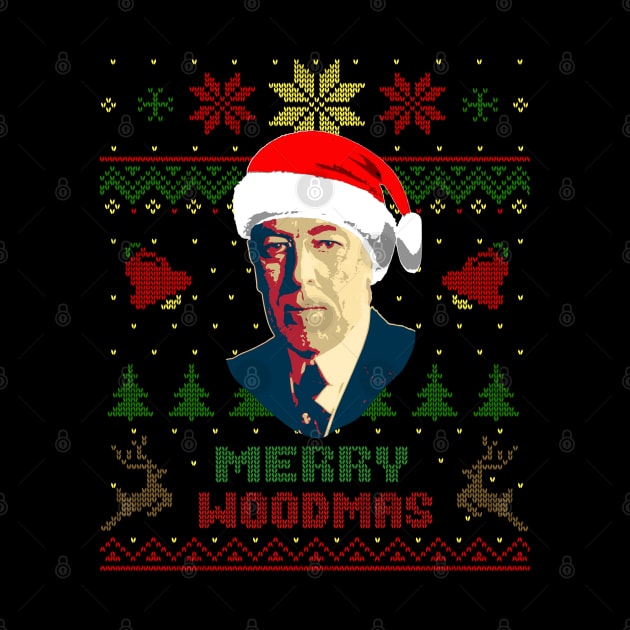 woodrow Wilson Merry Woodmas Funny Christmas by Nerd_art