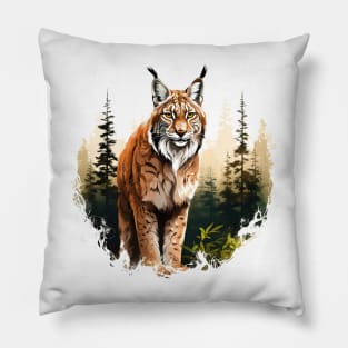 Eurasian Lynx Pillow