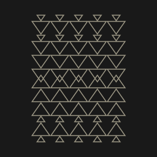 Geometric Aztec Line Drawing T-Shirt