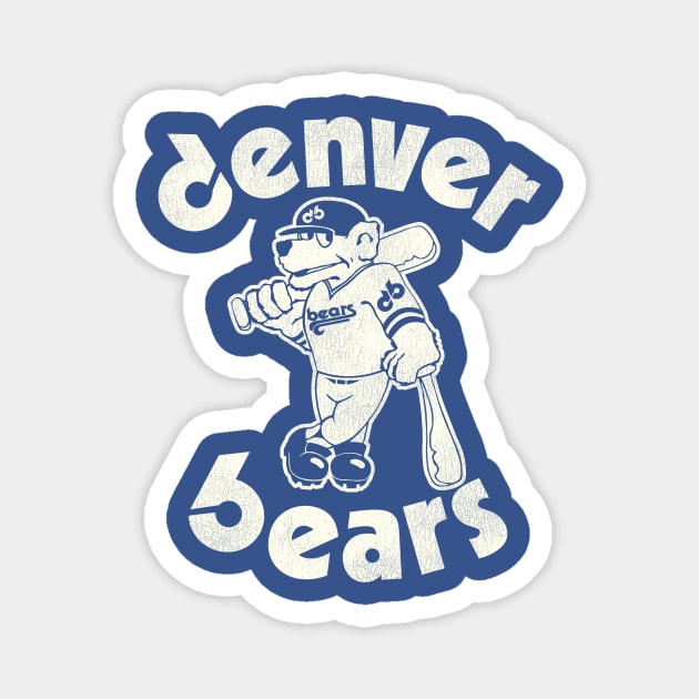 Defunct Retro 80s Denver Bears Baseball Team Magnet by Defunctland