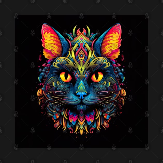 Regal Trippy Cat by Owndigiart