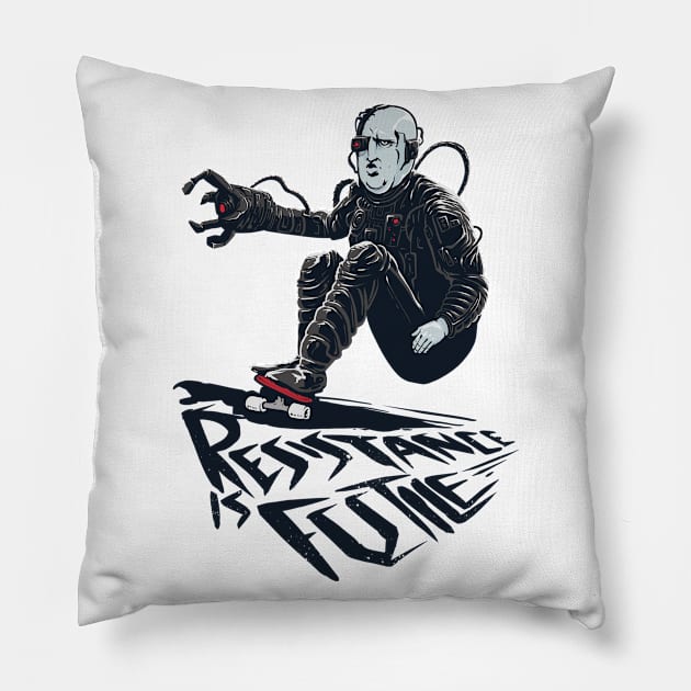 Resistance is Futile Pillow by MeFO