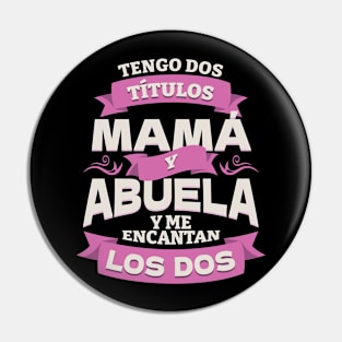 Abuelita Y Mama Regalo de Bautizo Para Abuela Quote Art Pin