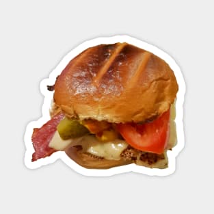 Food Chicken Burger Photo Magnet