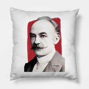 English Novelist Thomas Hardy illustration Pillow