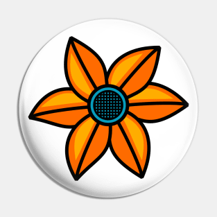Flowers Art Pin