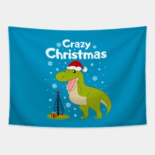 Dinosaur and сhristmas tree Tapestry