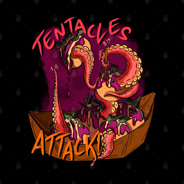 Tentacles Attack (takoyaki) by Beemeapss