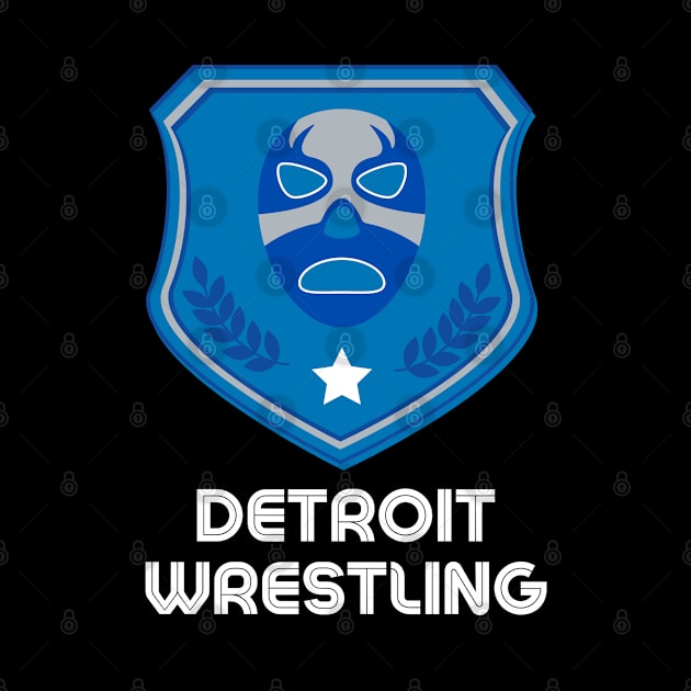 Detroit Wrestling "Hilo Blue" by DDT Shirts