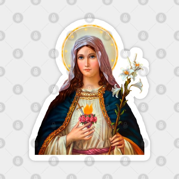 Immaculate Heart of Mary - II Magnet by Brasilia Catholic