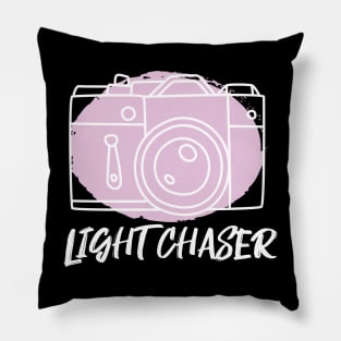 Light Chaser | Photographer Design Pillow