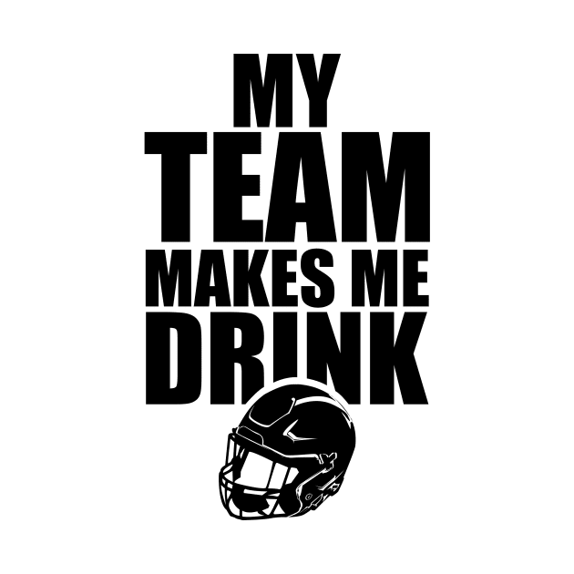 NFL Football Team Drink by SillyShirts