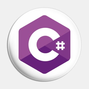 C# Sharp logo Pin