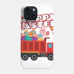 Easter Bunny Delivering Truck Easter Eggs For Boys Phone Case