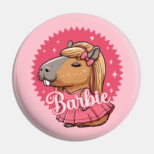 Capybara Barbie Pin