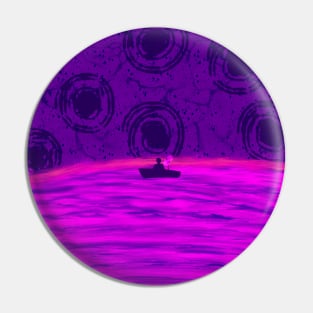 The Man that sails in the Purple Ocean Pin