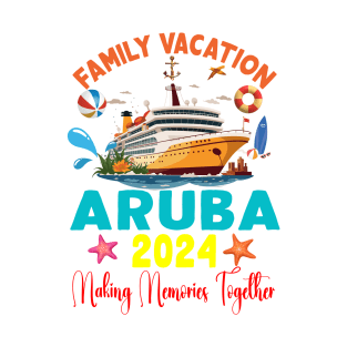 Family Vacation Aruba 2024 Family Matching Group Summer T-Shirt