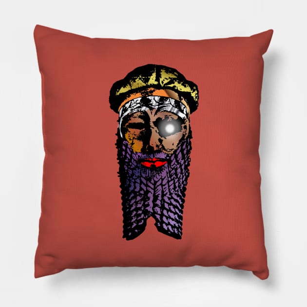 King of Sumer and Akkad Pillow by Historia