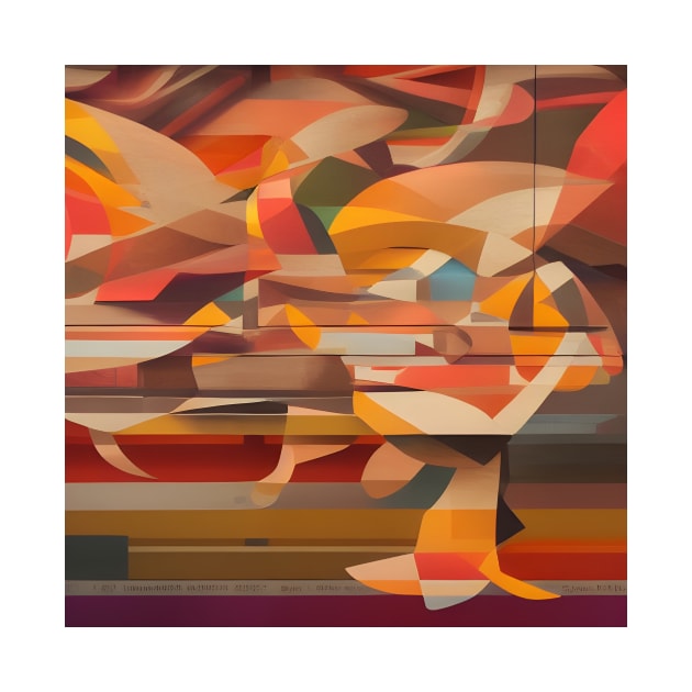 Koi Fish Abstract Collage 1 by DANAROPER