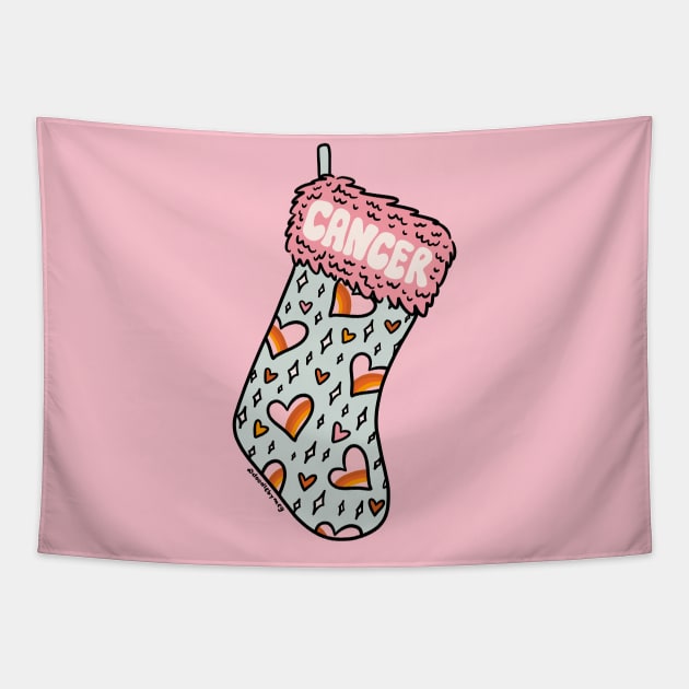 Cancer Stocking Tapestry by Doodle by Meg