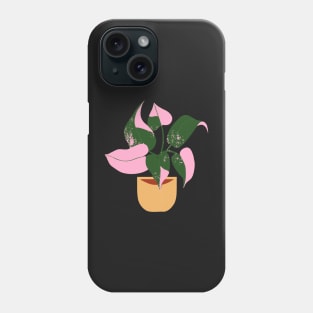 Philodendron Pink Princess Plant Phone Case