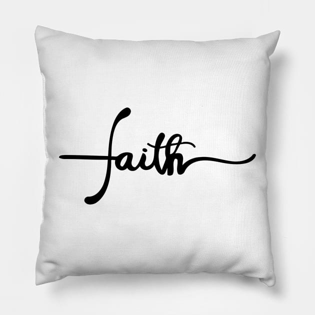 Faith Pillow by Mariteas