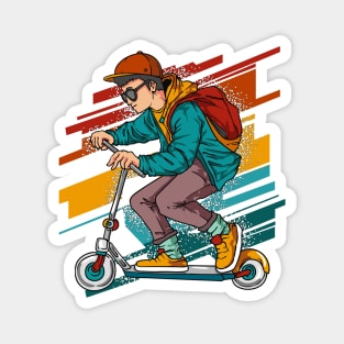 Stunt Scooter- Vintage Magnet