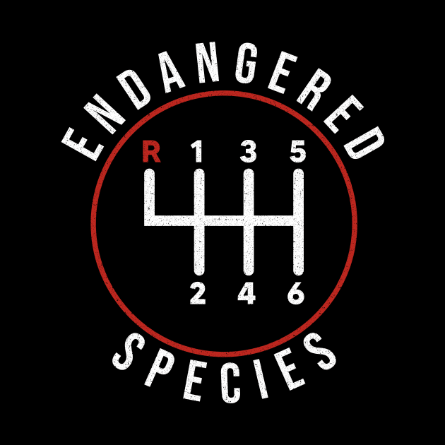 Endangered Species Manual Gearbox Stick Shift 6 Speed by AnKa Art