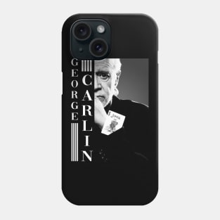 George Carlin Black And White Phone Case