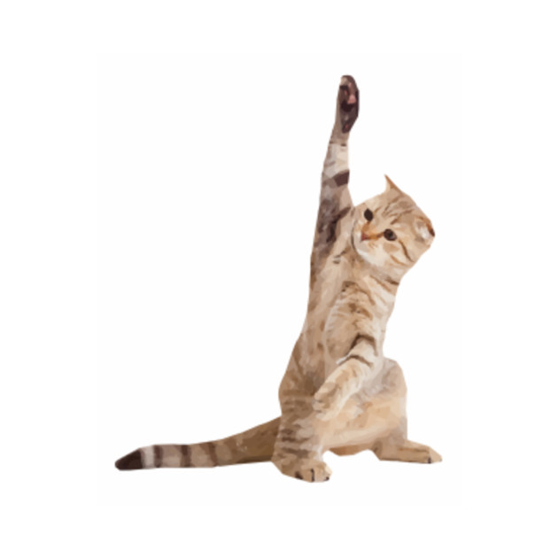 Limited Edition Exclusive Cat With Paw Up Cat With Paw Up T