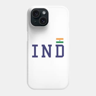 IND India Flag in Tricolor Desi Indian Patriotic Design Phone Case