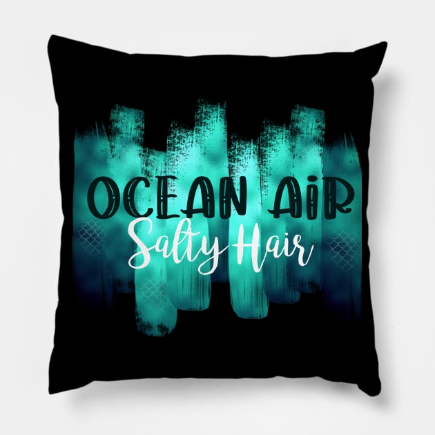 Ocean Air Salty Hair Pillow by Danipost