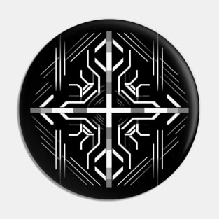 Sacred Geometry Fractal Art Pin