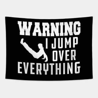 Parkour - Warning I jump over everything Tapestry