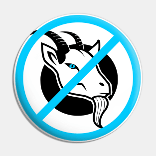 Don't Make Goats (blue) Pin