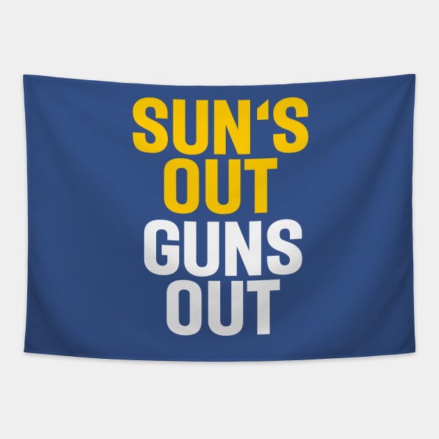 Sun's out, guns out. Tapestry by respublica